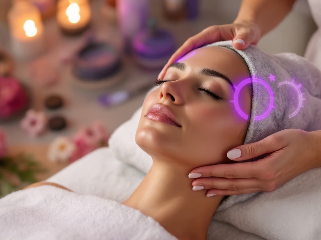 Mujer haciéndose un Peeling